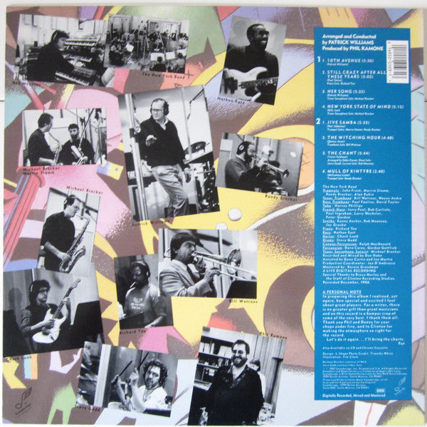 Patrick Williams' New York Band : 10th Avenue (LP, Album)