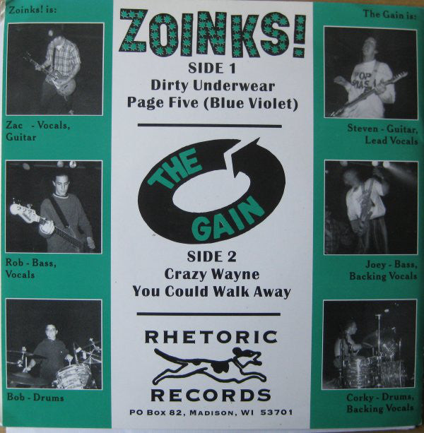 Zoinks! / The Gain : Zoinks! / The Gain (7", EP)