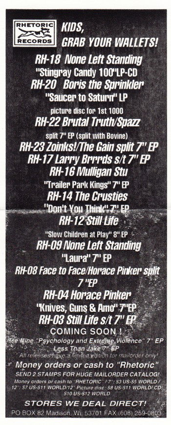 Zoinks! / The Gain : Zoinks! / The Gain (7", EP)