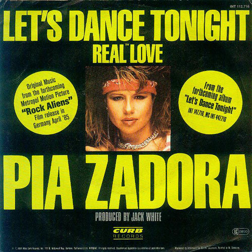 Pia Zadora : Let's Dance Tonight (7", Single)