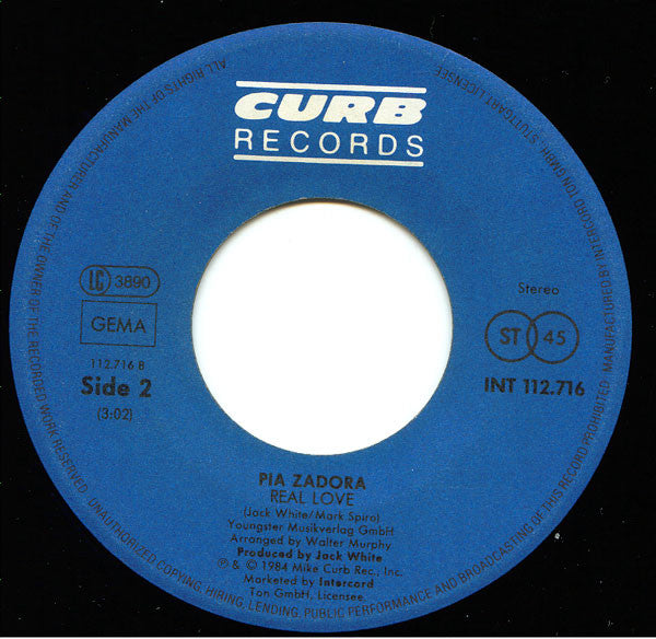 Pia Zadora : Let's Dance Tonight (7", Single)