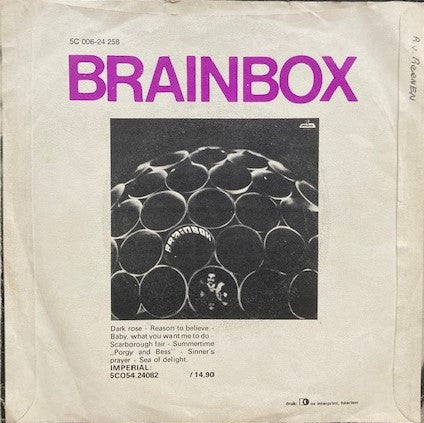 Brainbox (3) : The Smile (Old Friends Have A Right To) / The Flight (7", Single, Blu)