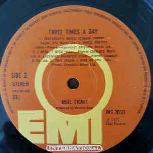 Meal Ticket (2) : Three Times A Day (LP, Album)