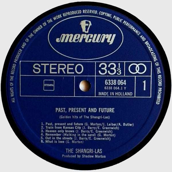 The Shangri-Las : Past, Present And Future - Golden Hits Of The Shangri-Las (LP, Comp, RE)