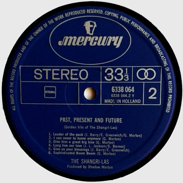 The Shangri-Las : Past, Present And Future - Golden Hits Of The Shangri-Las (LP, Comp, RE)