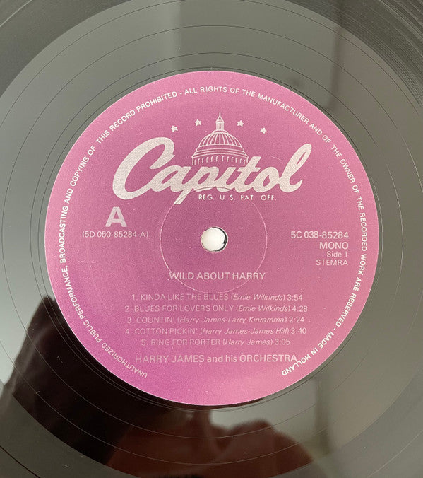 Harry James And His Orchestra : Wild About Harry (LP, Album, Mono, RE)
