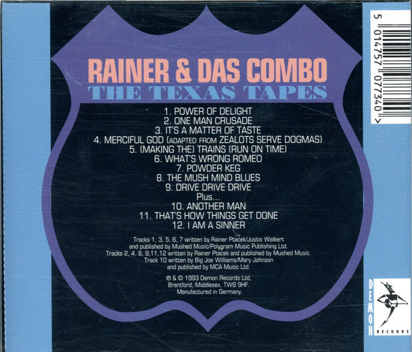 Rainer And Das Combo : The Texas Tapes (CD, Album)