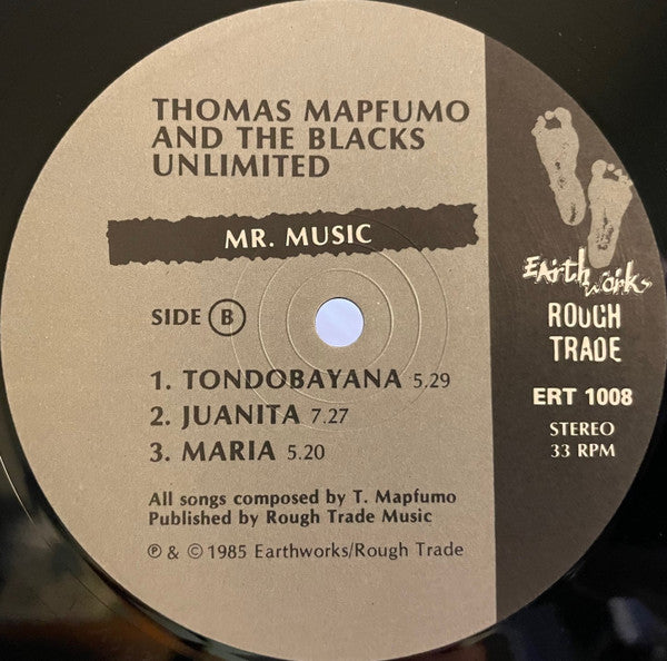 Thomas Mapfumo And The Blacks Unlimited : Mr Music (LP, Album)