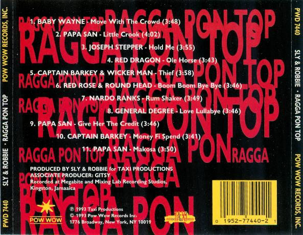 Sly & Robbie : Ragga Pon Top (CD, Comp)
