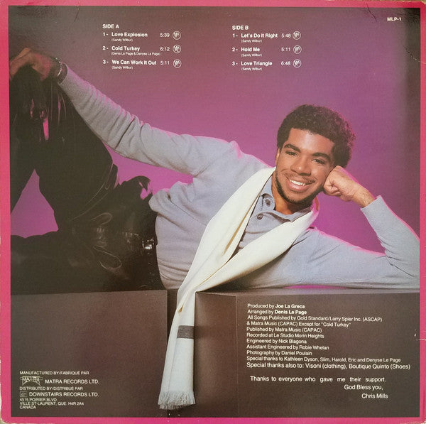 Christopher Mills (2) : Chris Mills (LP, Album)