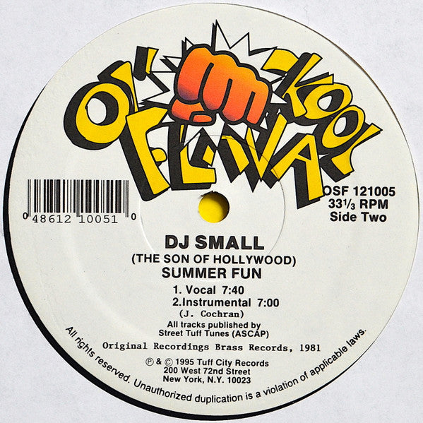 The Crash Crew / DJ Small : The Crash Crew Is Back / Summer Fun (12")