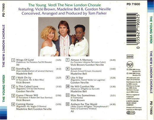 New London Chorale : The Young Verdi (CD, Album)