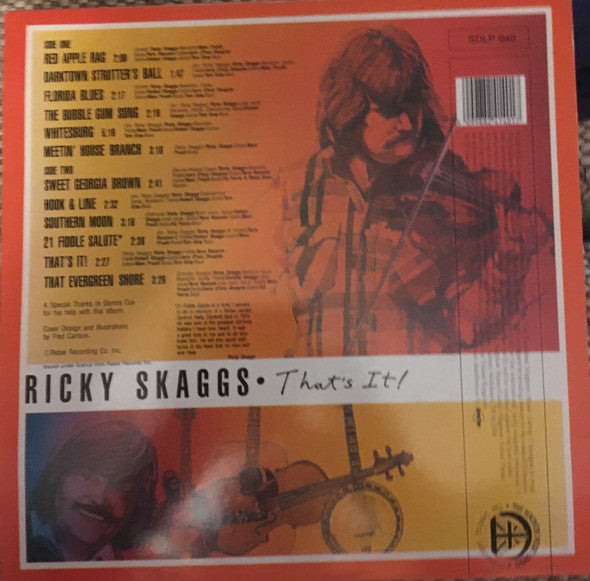 Ricky Skaggs : That's It (LP, Album, RE)