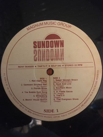 Ricky Skaggs : That's It (LP, Album, RE)