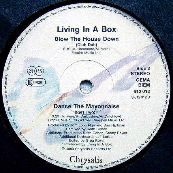 Living In A Box : Blow The House Down (12", Maxi)