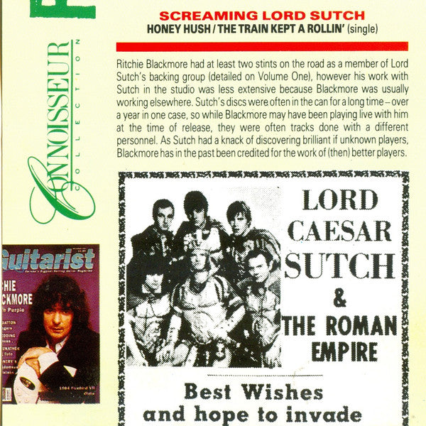 Ritchie Blackmore : Connoisseur Rock Profile Collection Volume Two (CD, Comp)