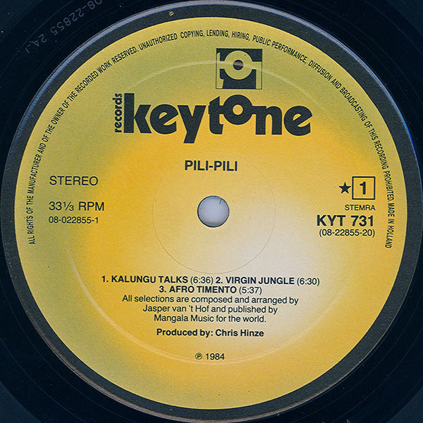 Jasper van 't Hof* : Pili-Pili (LP, Album)