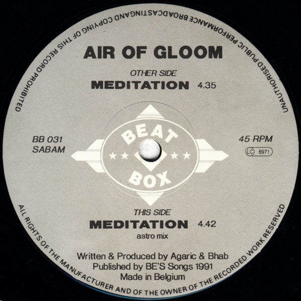 Air Of Gloom : Meditation (12")