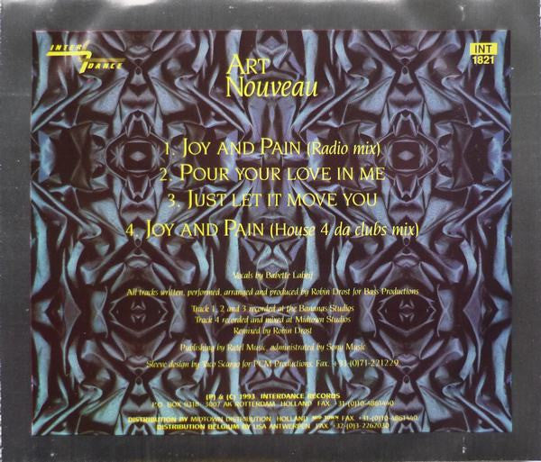 Art Nouveau (7) : Joy And Pain (CD, Maxi)