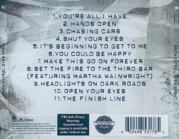 Snow Patrol : Eyes Open (CD, Album, EDC)