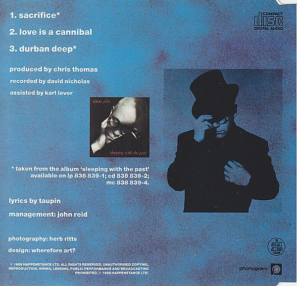 Elton John : Sacrifice (CD, Single)