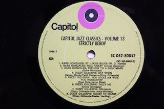 Tadd Dameron, Babs Gonzales, Dizzy Gillespie : Strictly Bebop (LP, Comp)