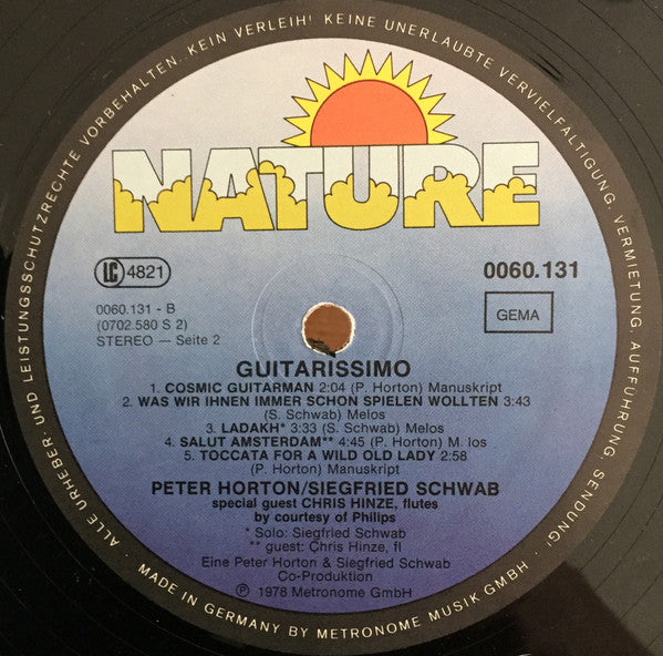Peter Horton, Siegfried Schwab : Guitarissimo (LP, Album)