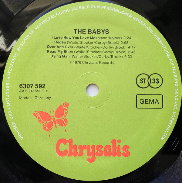 The Babys : The Babys (LP, Album)