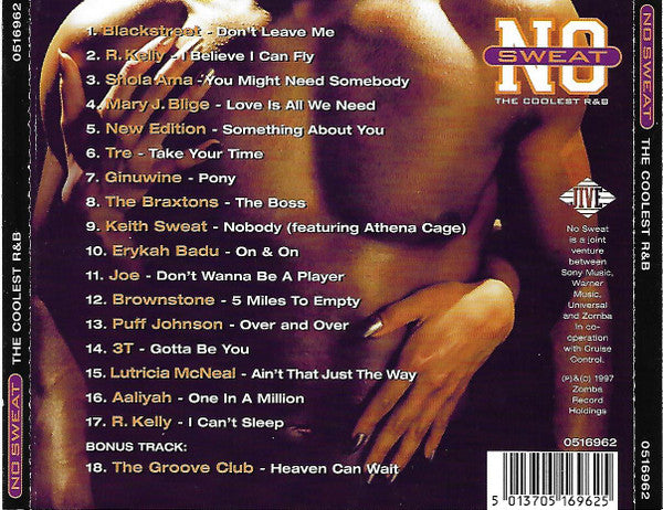 Various : No Sweat (The Coolest R&B) (CD, Comp)