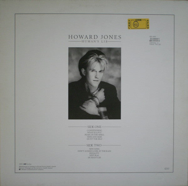 Howard Jones : Human's Lib (LP, Album)