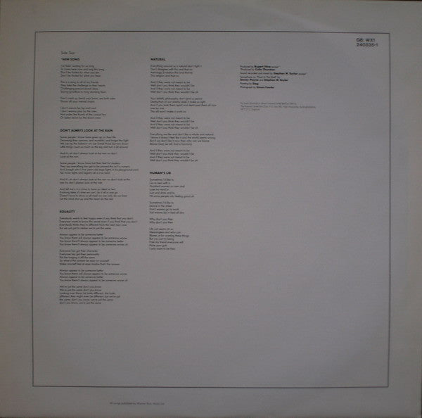 Howard Jones : Human's Lib (LP, Album)