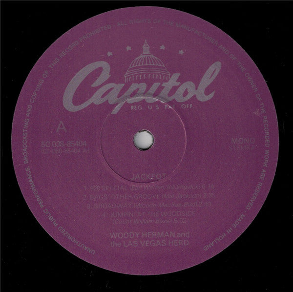 Woody Herman And The Las Vegas Herd : Jackpot! (LP, Album, Mono, RE)