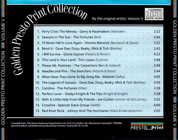 Various : Golden Presto Print Collection - Volume V (CD, Comp)