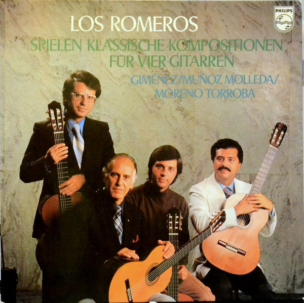 The Romeros - Gerónimo Giménez / José Muñoz Molleda / Federico Moreno Torroba : Los Romeros Spielen Klassische Kompositionen Für Vier Gitarren (LP, Album)