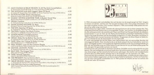 Various : 25 Jaar Popmuziek - 1984 (CD, Comp, +Bo)