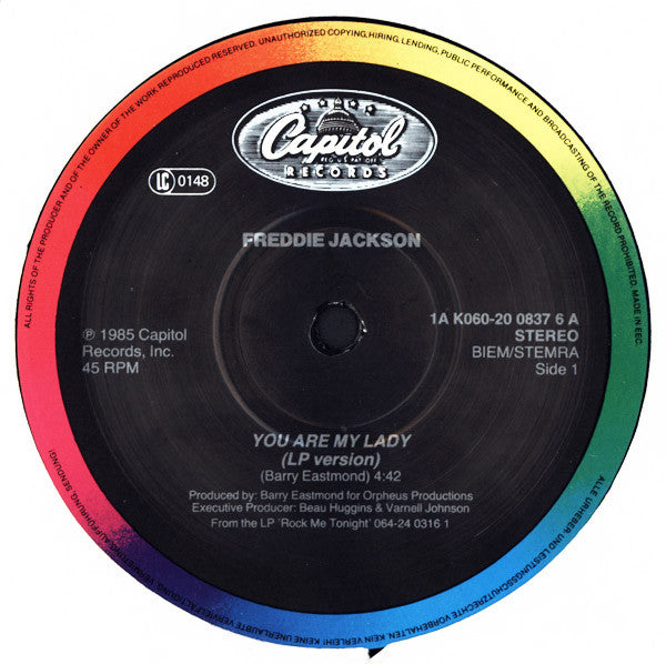 Freddie Jackson : You Are My Lady (12", Single)