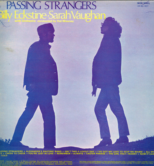 Billy Eckstine & Sarah Vaughan : Passing Strangers (LP, Album)