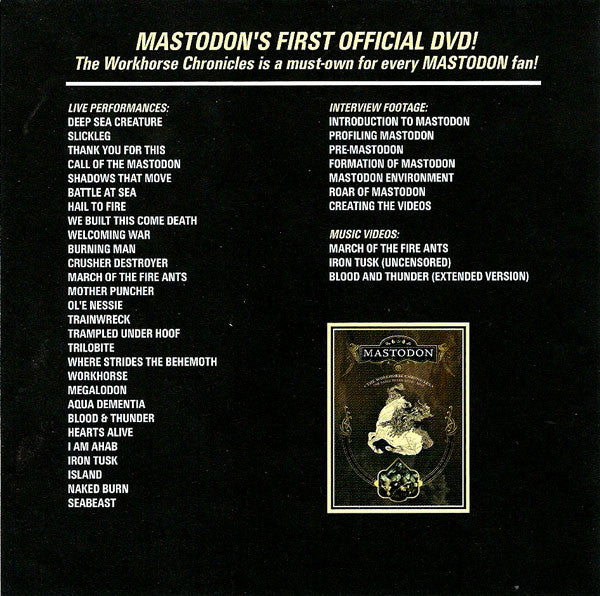 Mastodon : The Workhorse Chronicles (DVD-V, Promo, NTSC)