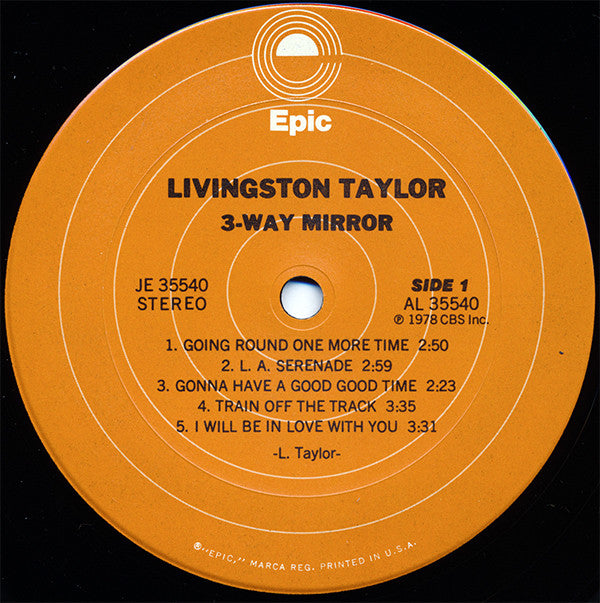Livingston Taylor : 3-Way Mirror (LP, Album, Pit)