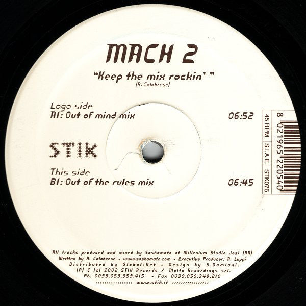 Mach 2 : Keep The Mix Rockin' (12")