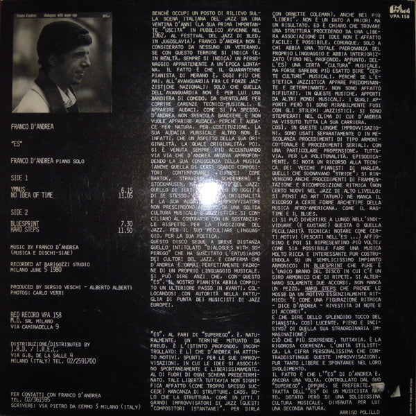 Franco D'Andrea : ES (LP, Album)