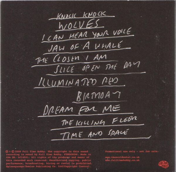 The Accidental : There Were Wolves (CD, Album, Promo)