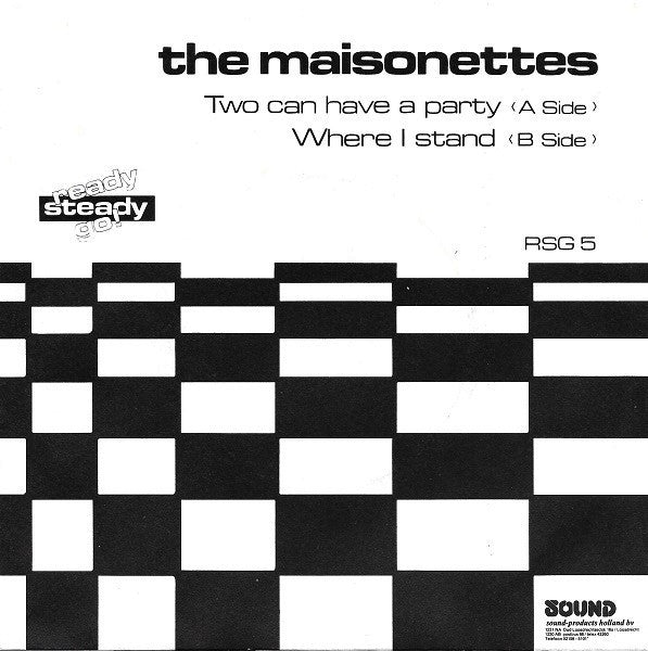 The Maisonettes : Two Can Have A Party (7", Single)