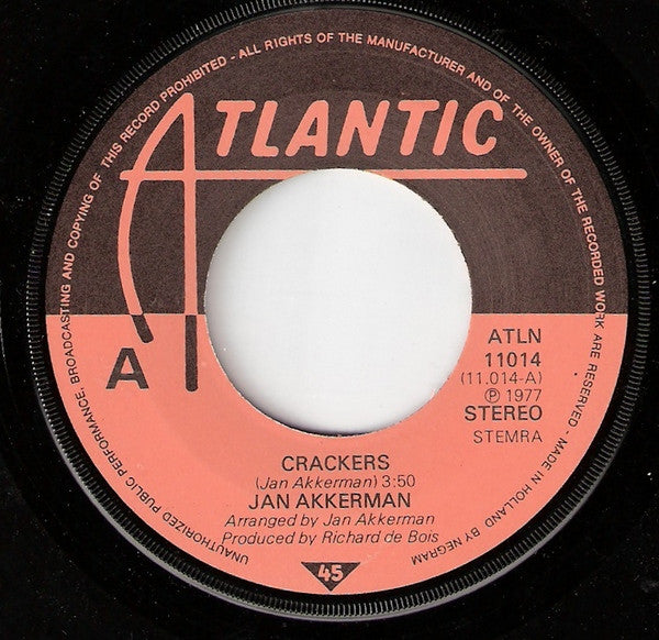 Jan Akkerman : Crackers (7", Single)