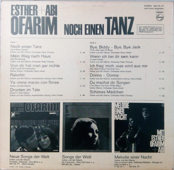 Esther & Abi Ofarim : Noch Einen Tanz (LP, Comp)