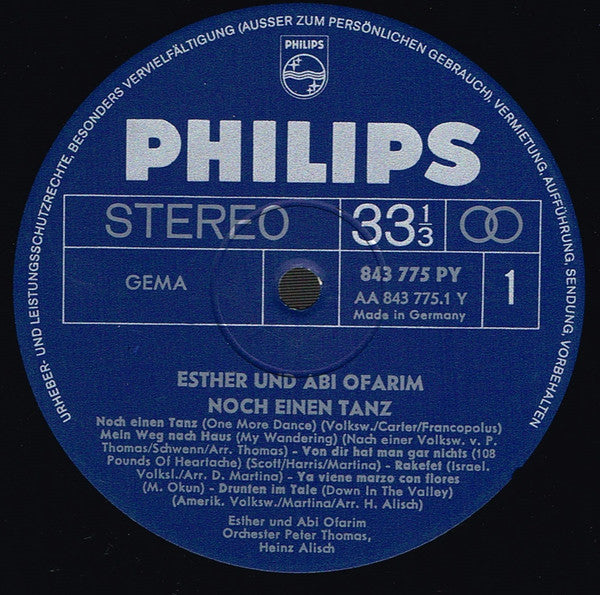 Esther & Abi Ofarim : Noch Einen Tanz (LP, Comp)