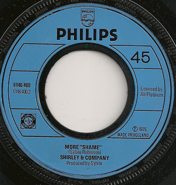 Shirley & Company : Shame, Shame, Shame (7", Single, Inj)