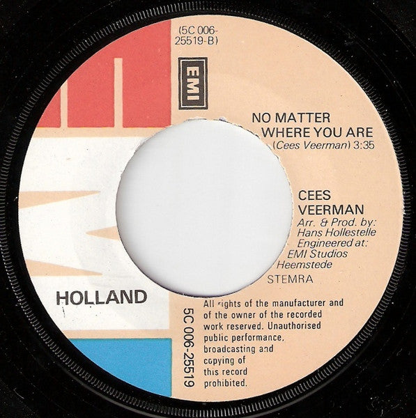 Cees Veerman : Sailor, Sail On (Dreamer, Dream On) (7", Single)