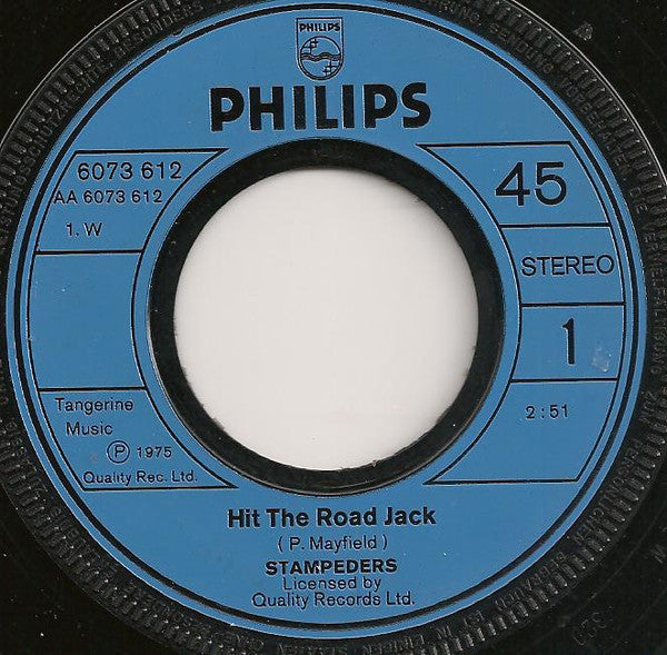 The Stampeders : Hit The Road Jack (7", Single)