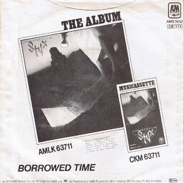 Styx : Boat On The River (7", Single)